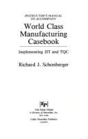 Tapa de Instructor's Manual to Accompany World Class Manufacturing Casebook
