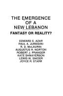 Tapa de The Emergence of a new Lebanon