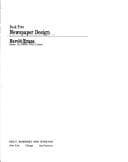 Tapa de Newspaper design (Editing and design, Bk 5)