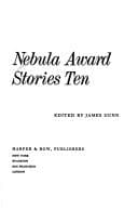 Tapa de Nebula Award Stories 10