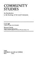 Tapa de Community studies