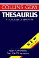 Tapa de Collins Gem Thesaurus