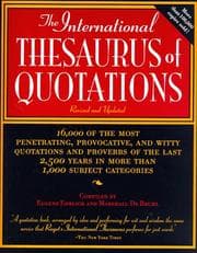 Tapa de The International Thesaurus of Quotations