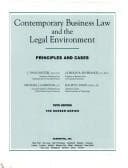 Tapa de Contemporary business law and the legal environment