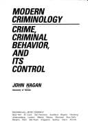 Tapa de Modern criminology