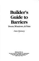 Tapa de Builder's Guide to Barriers