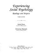 Tapa de Experiencing social psychology