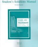 Tapa de College Algebra with Trigonometry Student Solutions Manual