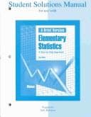 Tapa de Student solutions manual for use with Elementary statistics, a brief version, second edition