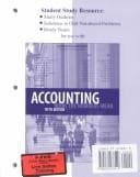 Tapa de Student Study Resource: Study Outlines, Solutions to Odd-Numbered Problems, Ready Notes for use with Accounting