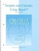 Tapa de Insights into Calculus Using Maple