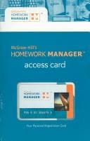 Tapa de McGraw-Hill's Homework Manager Access Card to accompany Managerial Accounting