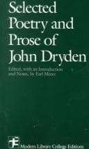 Tapa de Selected Writings of Dryden