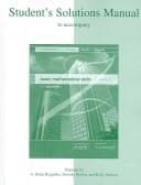 Tapa de Student's Solutions Manual t/a Basic Mathematical Skills w/ Geometry (The Streeter/Hutchison Series in Mathematics)