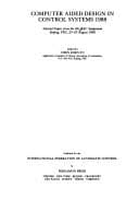 Tapa de Computer Aided Design in Control Systems 1988