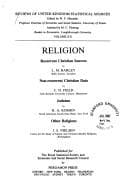 Tapa de Religion Recurrent Christian Sources Non-Recurrent Christian Data Judaism Other Religions (Reviews of United Kingdom Statistical Sources)