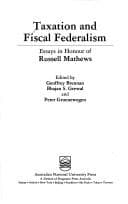 Tapa de Taxation and fiscal federalism