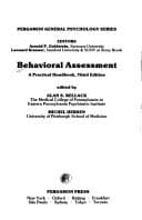 Tapa de Behavioral Assessment