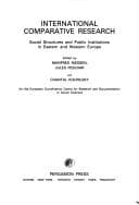 Tapa de International comparative research