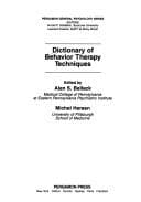 Tapa de Dictionary of Behaviour Therapy Techniques (General Psychology)