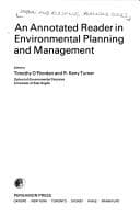 Tapa de An Annotated Reader in Environmental Planning and Management (Pergamon International Library of Science,)