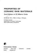 Tapa de Properties of Ceramic Raw Materials
