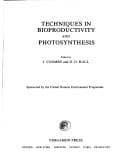 Tapa de Techniques in bioproductivity and photosynthesis