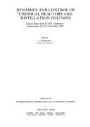 Tapa de Dynamics and Control of Chemical Reactors and Distillation Columns
