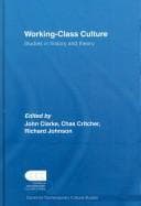 Tapa de Working Class Culture (University Library)