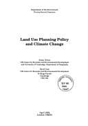 Tapa de Land use planning policy and climate change
