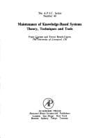 Tapa de Maintenance of Knowledge-Based Systems