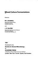Tapa de Mixed Culture Fermentations (Special Publications of the Society for General Microbiology, 5)