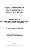 Tapa de The effects of certain social and demographic changes on income distribution