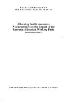 Tapa de Allocating health resources