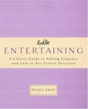 Tapa de Emily Post's entertaining