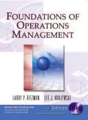 Tapa de Foundations of Operations Management