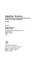Tapa de Algebraic analysis