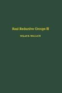 Tapa de Real Reductive Groups II (Pure and Applied Mathematics, Vol 132-II)
