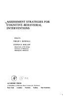 Tapa de Assessment strategies for cognitive-behavioral interventions