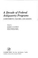 Tapa de A Decade of Federal Antipoverty Programs