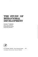 Tapa de Study of Behavioural Development (Child Psychology)