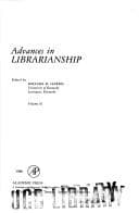 Tapa de Advances in Librarianship