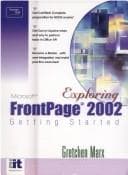 Tapa de Getting Started with Frontpage 2002