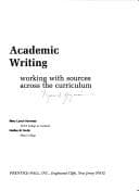 Tapa de Academic Writing