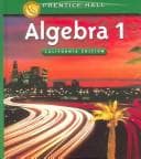 Tapa de Algebra 1 (California Edition)