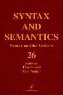 Tapa de Syntax and semantics.