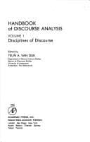 Tapa de Handbook of Discourse Analysis
