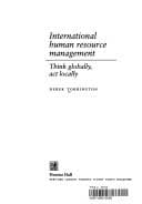 Tapa de International Human Resource Management