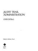 Tapa de Audit Trail Administration, Unix Svr 4.2