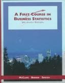 Tapa de A first course in business statistics